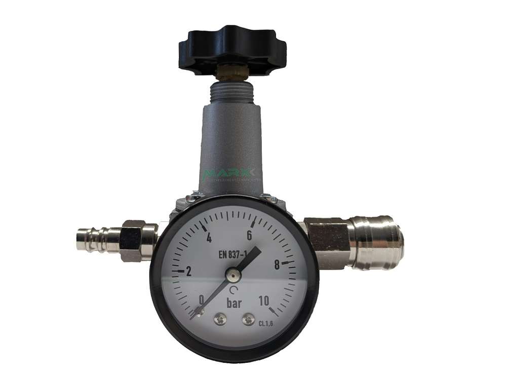 Druckminderer mit Glasmanometer