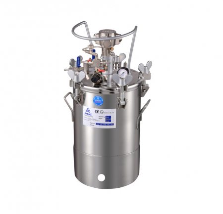 Drucktank 20L mit Rührwerk aus Edelstahl