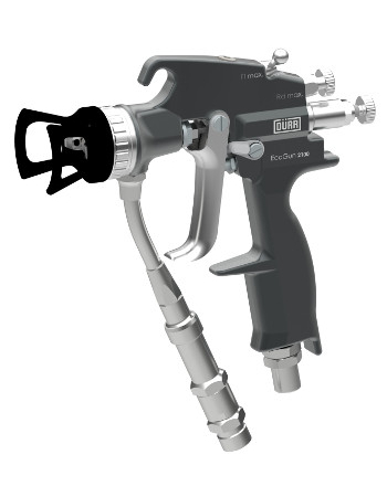 Dürr EcoGun 2100 Lackierpistole mit Zerstäuberkopf und Filterkurz