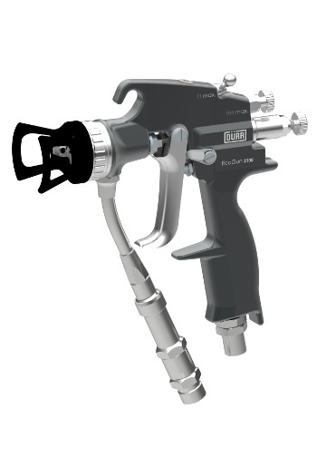 Dürr EcoGun 2100 Lackierpistole mit Zerstäuberkopf und Filterkurz