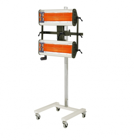 Infrarot-Strahler IR-B02 – Kurzwelliger Strahler mit 2 Strahlerfeldern, Ultraschallsensor und 2-Stufen Trocknung für mittlere Lackierflächen