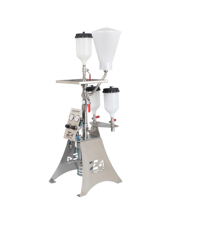 MARX Z4 Premium Farbspritzgerät aus Edelstahl mit Bedienelement und Glasmanometer