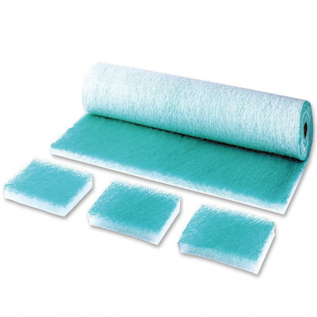 Paint-Stop Filtermatte G3 grün-weiß – Glasfaserrolle für Farbnebelabscheidung in Lackierkabinen