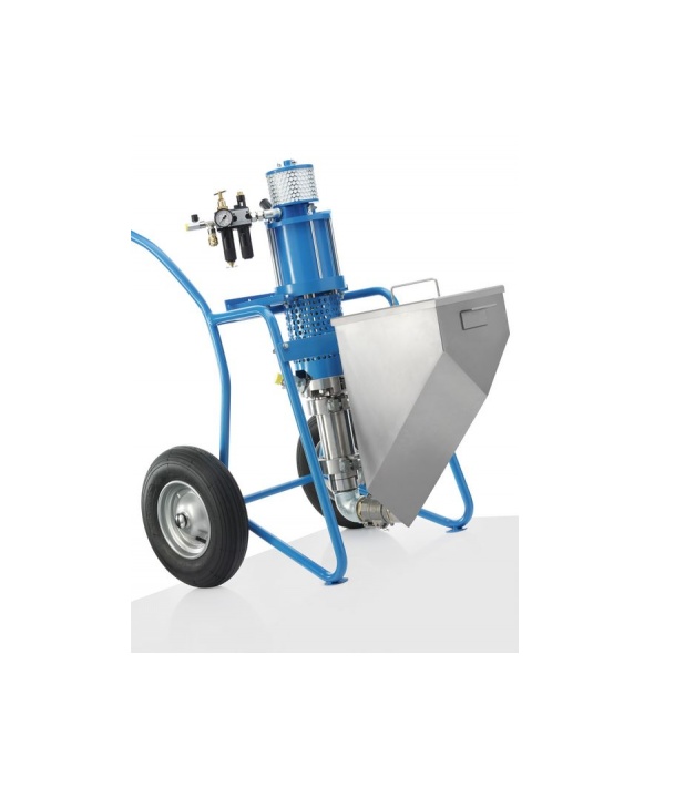 WIWA Dickschicht-Mörtelpumpe für epoxid- und wasserbasierende Dickstoffe und Mörtel