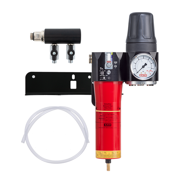 1101659-SATAFilter524 SATA Filter524 1- Stufiger Sinterfilter, Druckregler, Abgangsmodul 2x 1/4" a