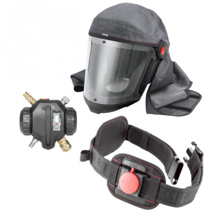 SATA air vision 5000 – Druckluft-Atemschutzhaube für Lackierarbeiten