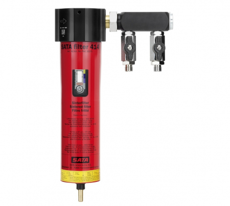 SATA Filter 414 – 1-stufiger Sinterfilter ohne Druckregler mit Zyklon-Abscheider