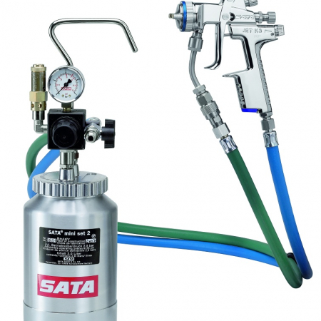 SATA mini set 2 Farbdruckgefäß 2 Liter mit SATAjet 3000 K RP