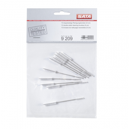 SATA Reinigungsbürsten doppelseitig – 10-teiliges Set für Farbspritzpistolen