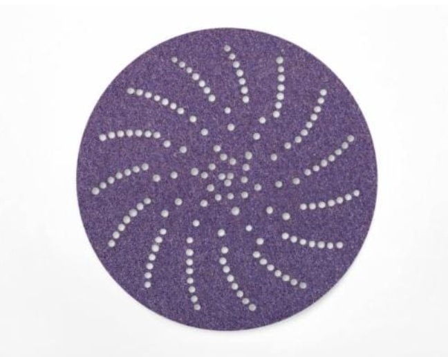 3M Xtract Cubitron II Filmscheibe 775L mit Multihole-Technologie, Hookit Befestigung, Präzisionskorn, staubfreies Schleifen, lange Standzeit