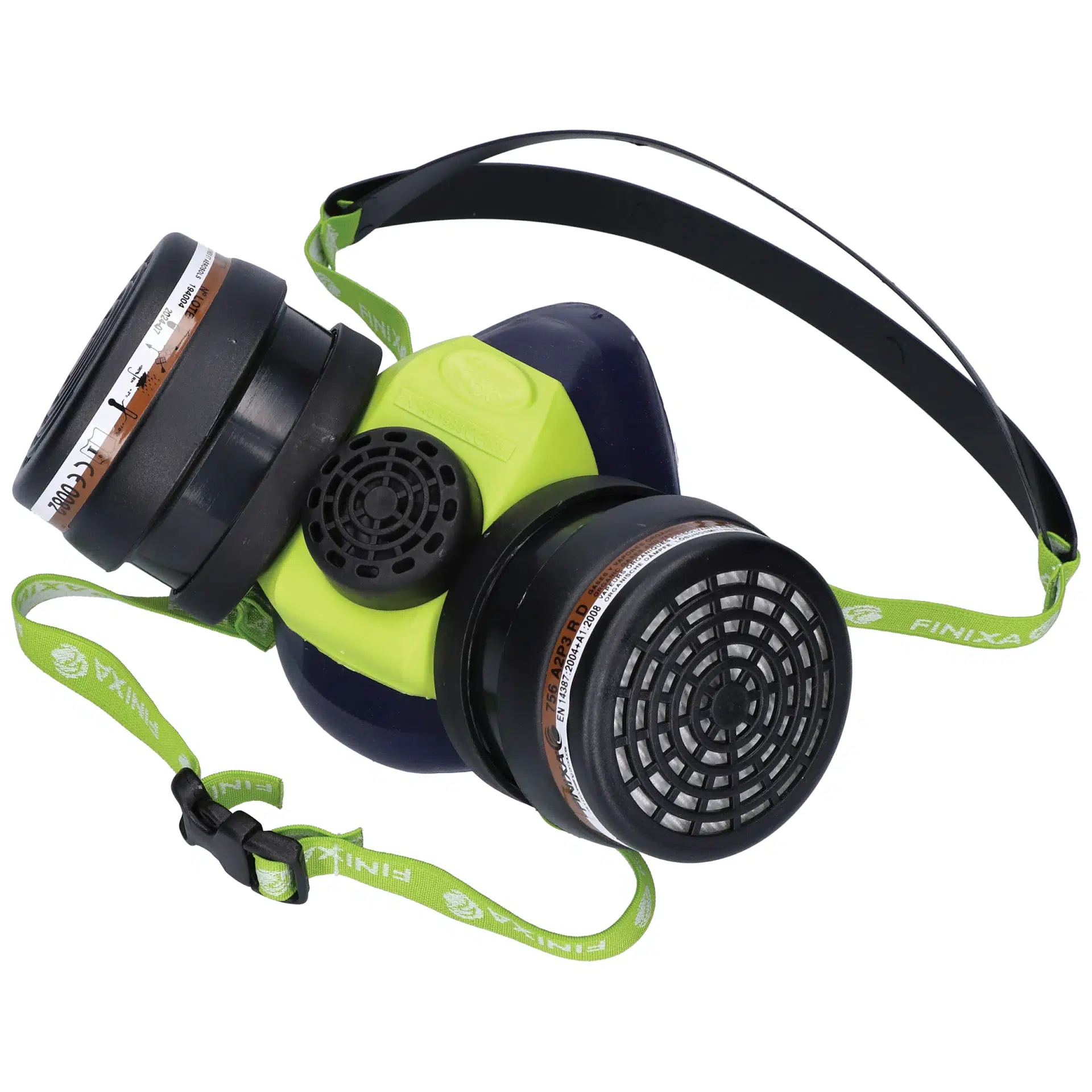 FINIXA Lackiermaske A2 P3 – Halbmaske für Lackierarbeiten FINIXA A2 P3 Halbmaske aus Silikon für Schutz vor Staub, Farbnebel und organischen Gasen