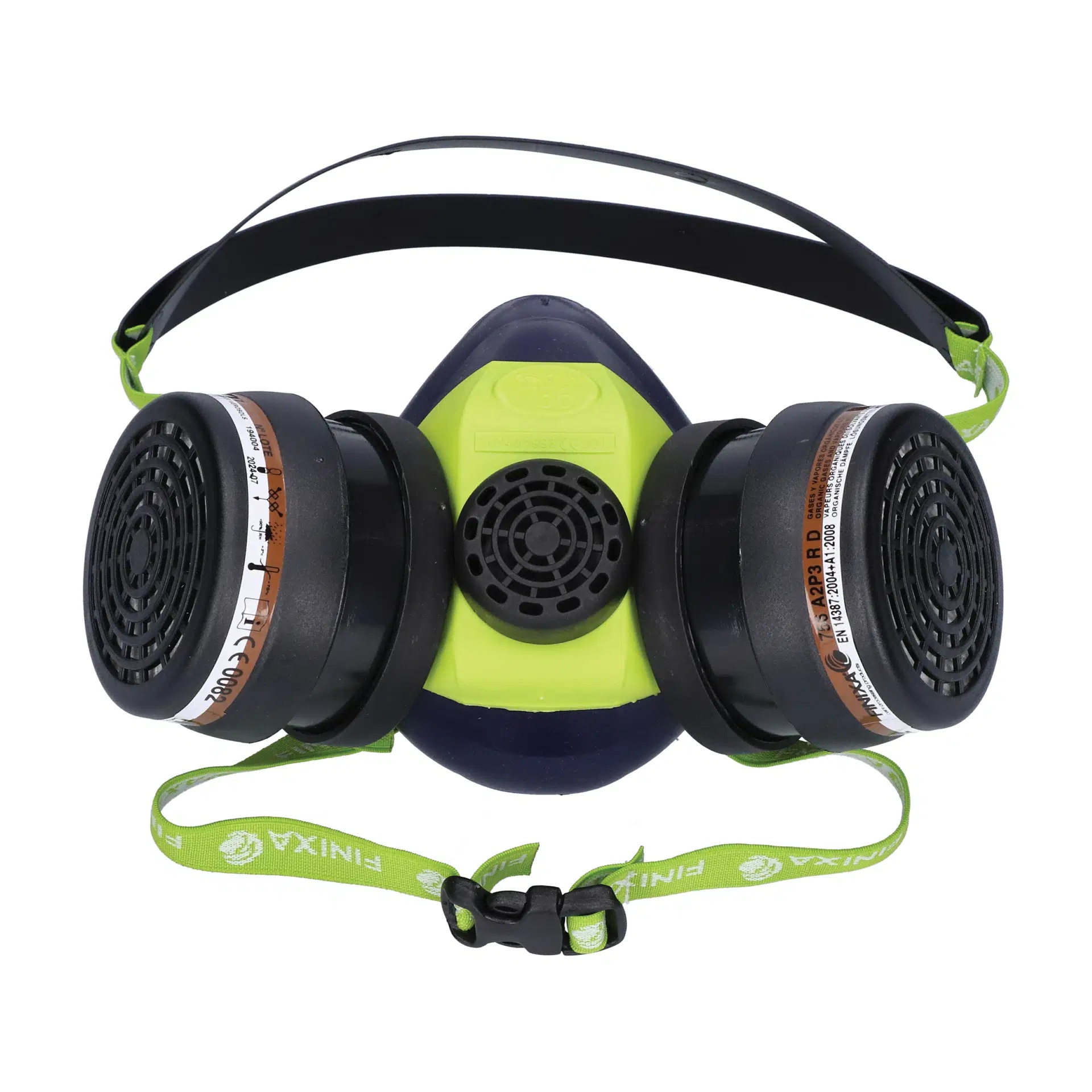 FINIXA A2 P3 Halbmaske aus Silikon für Schutz vor Staub, Farbnebel und organischen Gasen