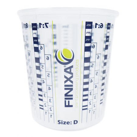 FINIXA-Mischbecher für präzises Mischen von Farben