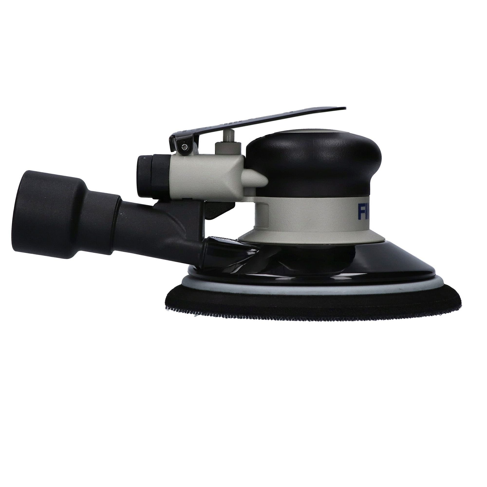FINIXA Premium Schleifmaschine Seitenansicht Seitenansicht der FINIXA Premium pneumatischen Schleifmaschine mit kompakter Bauweise