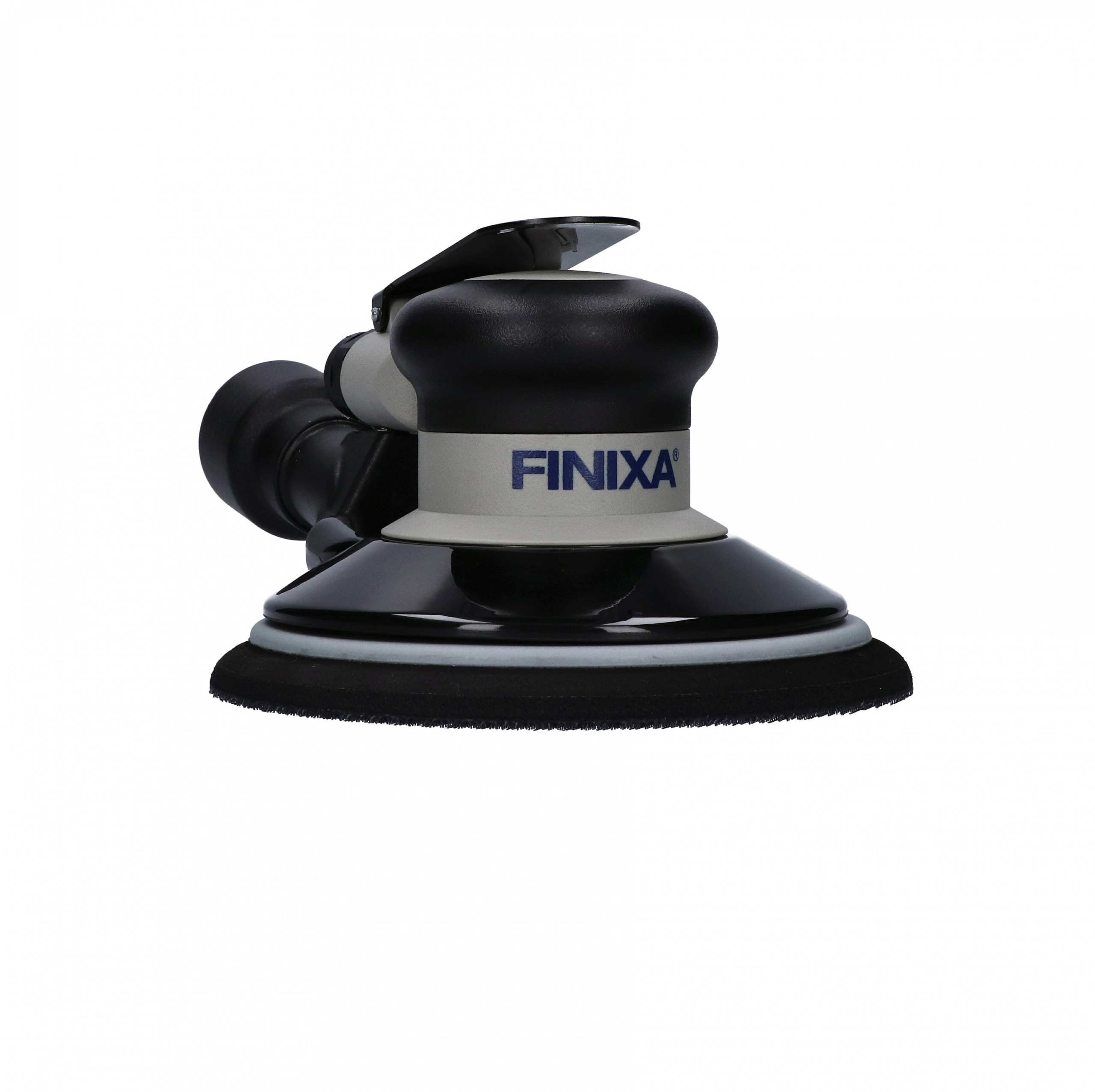 FINIXA Premium pneumatische Schleifmaschine Vorderansicht Vorderansicht der FINIXA Premium pneumatischen Schleifmaschine mit ergonomischem Design