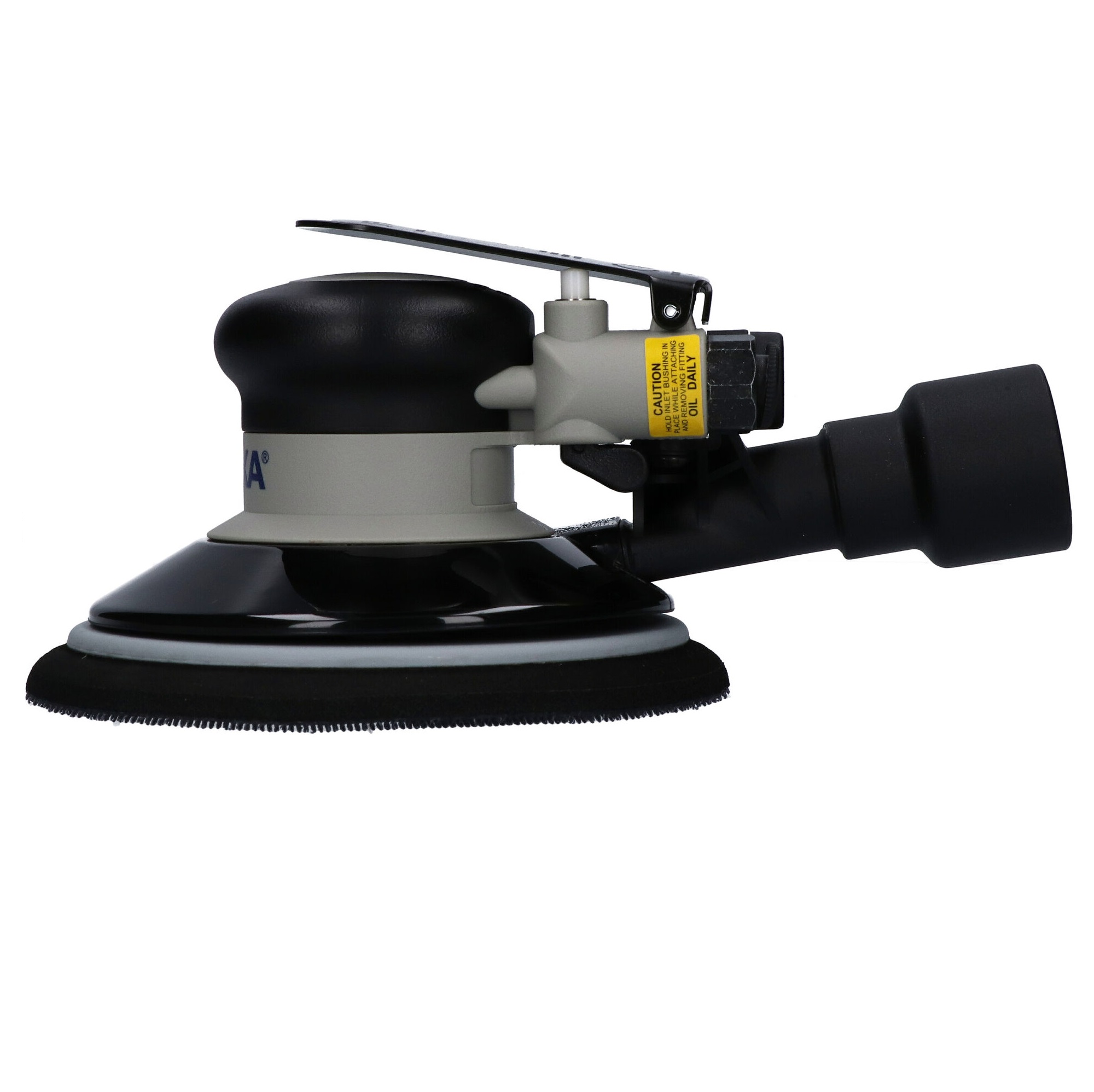 FINIXA Premium pneumatische Schleifmaschine, ergonomische Exzenterschleifmaschine, 150 mm Schleifteller, vibrationsarm, leise, leicht