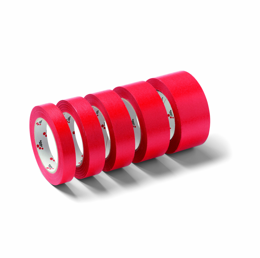 Schuller Abdeckklebeband RED CORE PRO in allen verfügbaren Breiten, wasserabweisend und hitzebeständig bis 90 °C