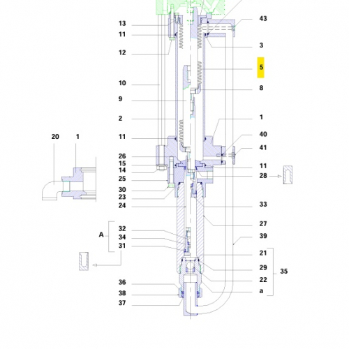 Sames Kremlin Faltenbalg 044.970.055 – Original Ersatzteil mit 100 mm Hublänge für Hydraulikteile