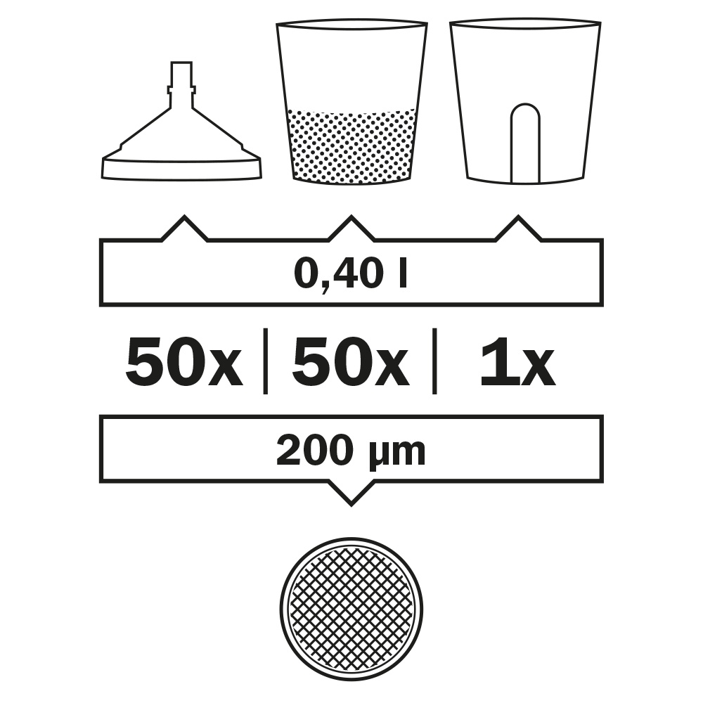 SATA LCS Liner Cup 0,40 l