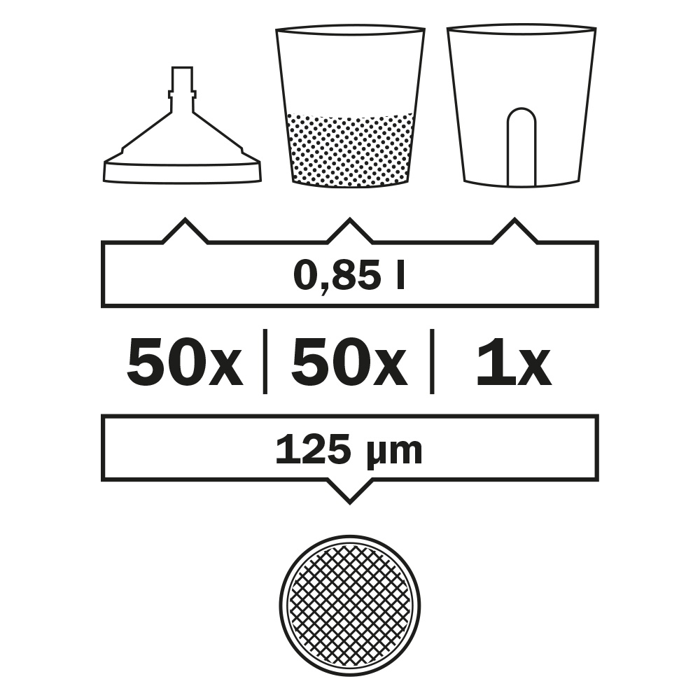 SATA LCS Liner Cup 0,85l