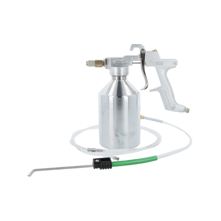 SATA HRS Druckbecherpistole, 1 l inkl. flexibler Nylon- und Hakensonde
